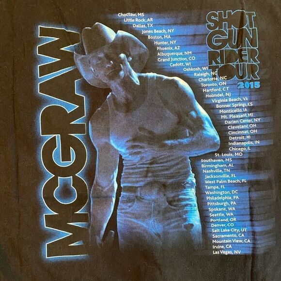 Ladies Tim McGraw Concert T-shirt size medium - Picture 3 of 4